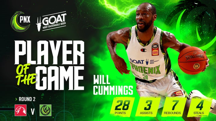 GOAT Player of the Game - Will Cummings (Round 2 vs Hawks, NBL24)