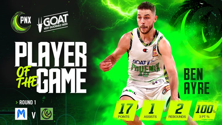 Round 1 vs United GOAT Player of the Game - Ben Ayre
