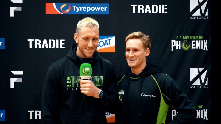 Mitch Creek and Kyle Adnam milestone games press conference