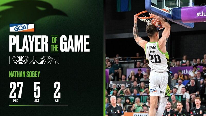 GOAT Player of the Game - Nathan Sobey (Round 14 vs JackJumpers, NBL26)