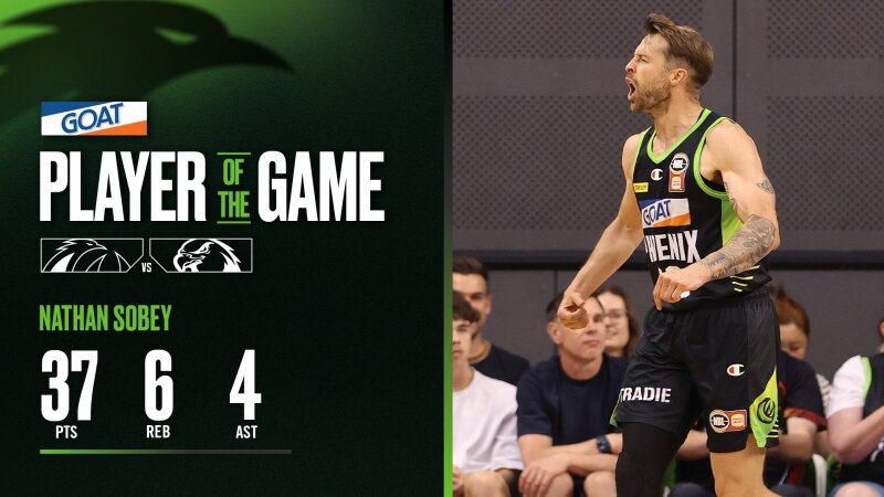 GOAT Player of the Game - Nathan Sobey (Round 16 vs Hawks, NBL26)