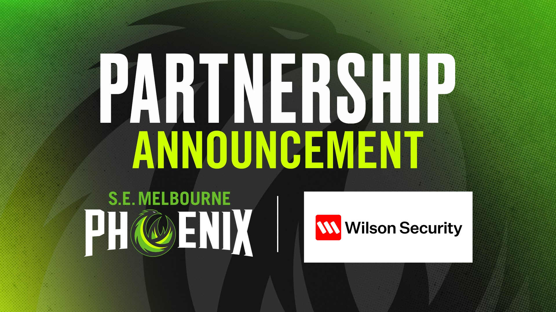 Wilson Security sign with South East Melbourne Phoenix