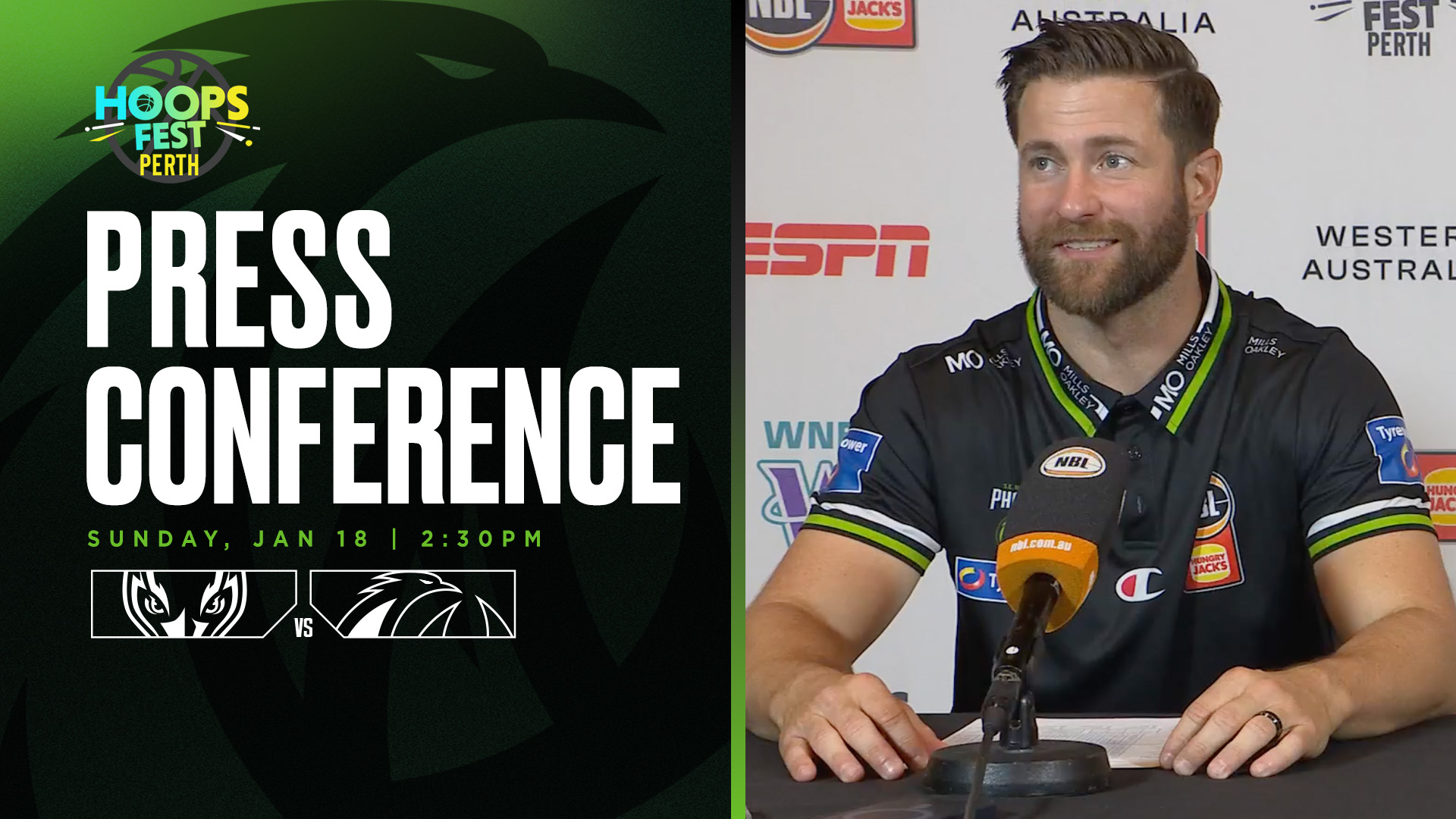 Josh King and Ian Clark Press Conference vs Adelaide 36ers (HoopsFest, NBL26)