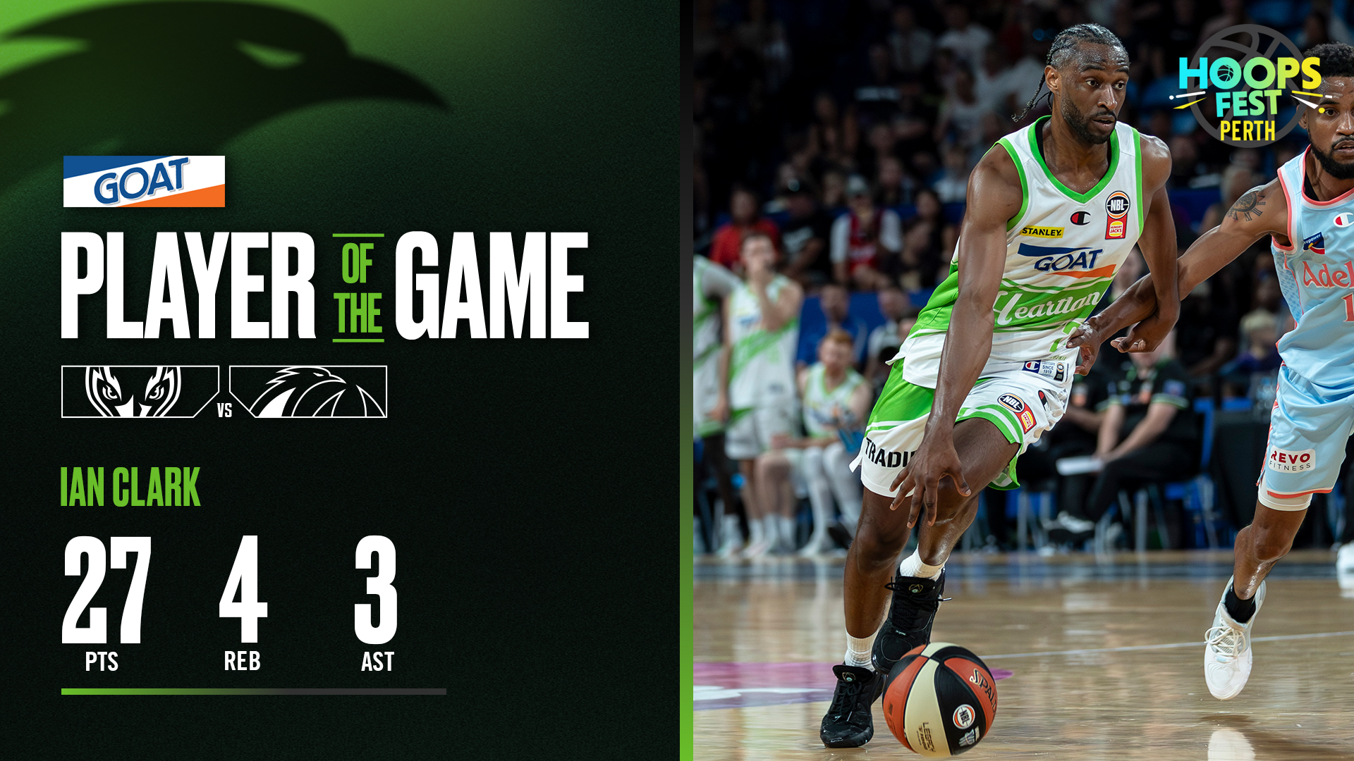  GOAT Player of the Game - Ian Clark (Round 17 vs 36ers, NBL26)
