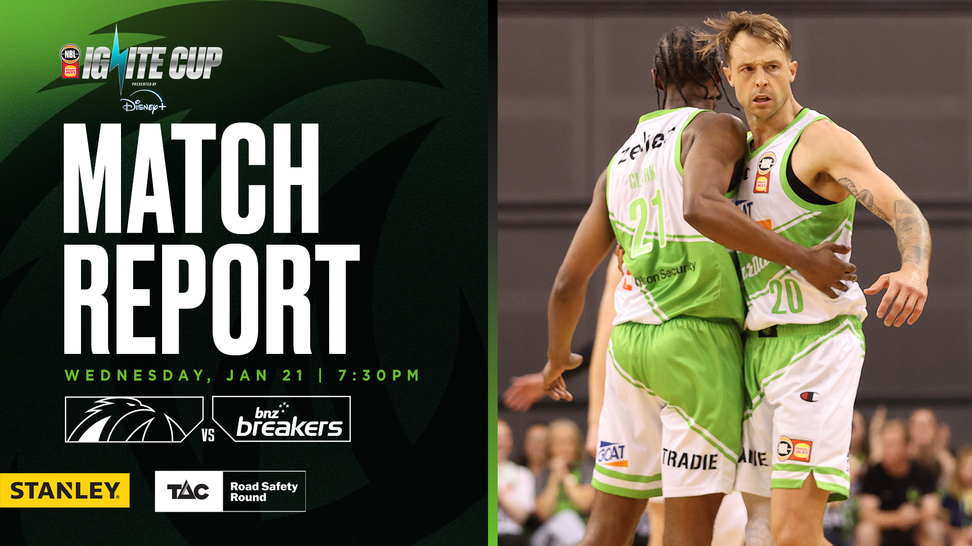 STANLEY MATCH REPORT: Phoenix hold out Breakers with 74-point first half