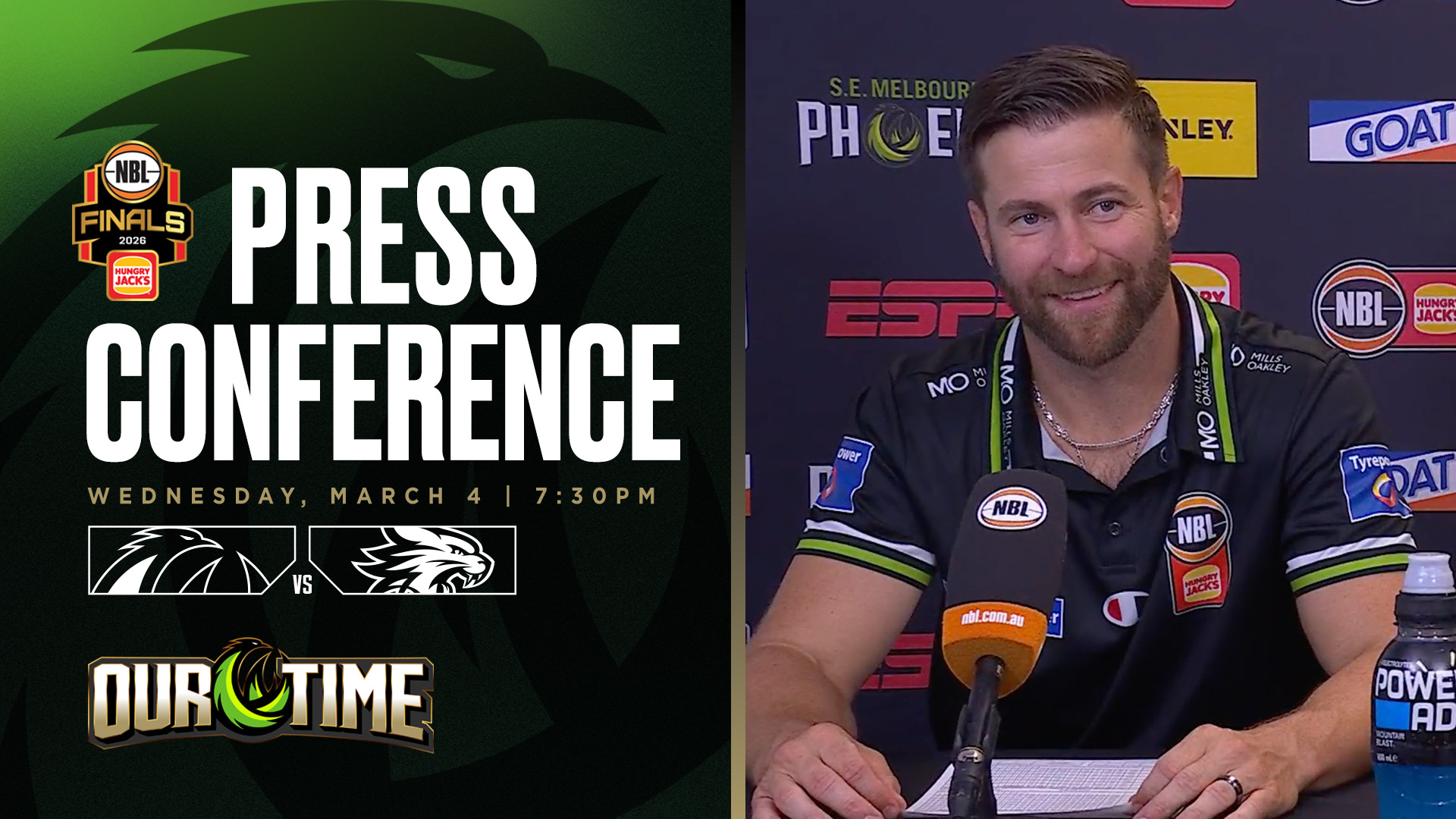 Josh King and Nathan Sobey Press Conference vs Perth Wildcats (Seeding Qualifier, NBL26)