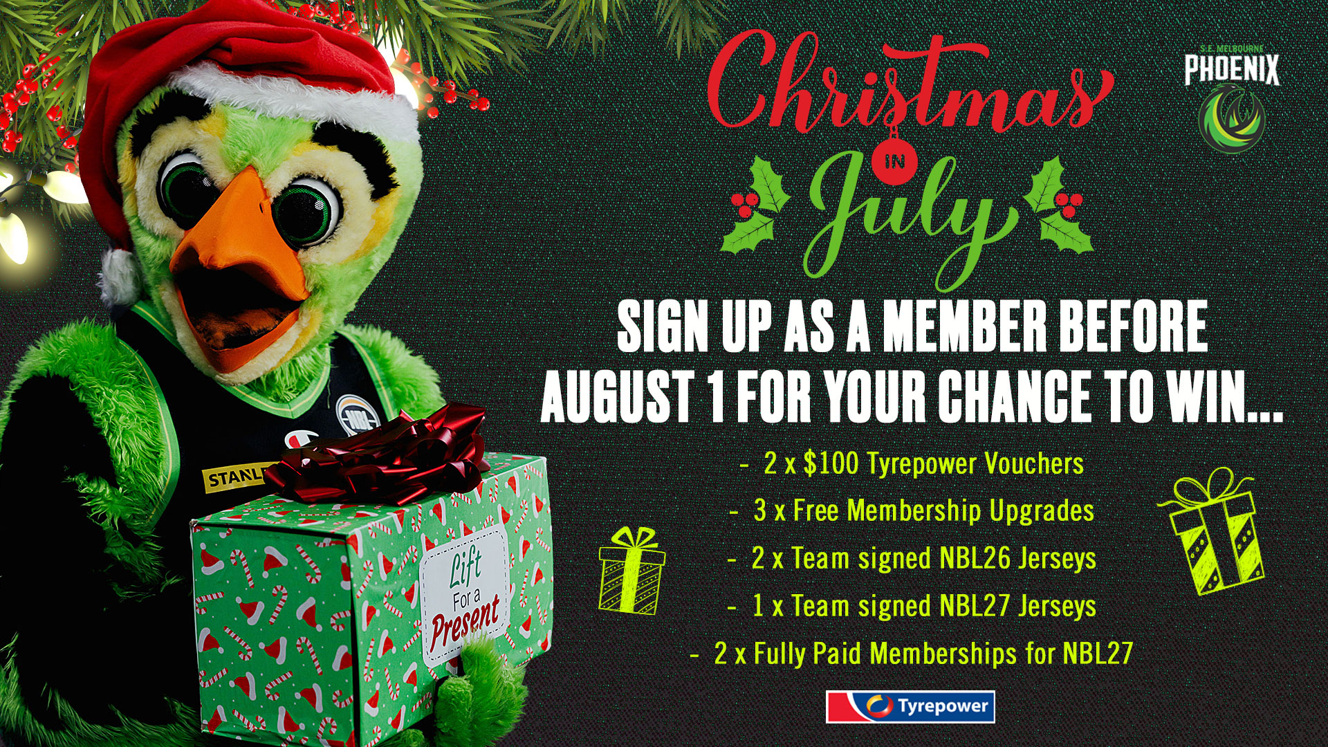 Sign up as a Phoenix member during Xmas in July!