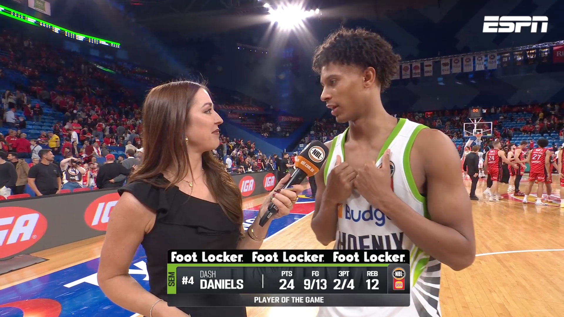 Dash Daniels Post Game Interview vs Perth Wildcats (Round 1, NBL27)