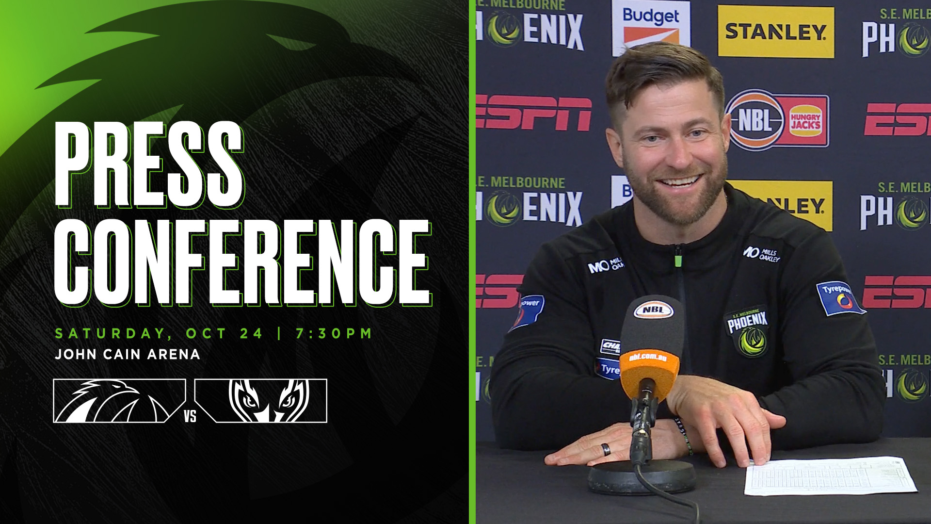 Josh King and D'Shawn Schwartz Press Conference vs Adelaide 36ers (Round 6, NBL27)