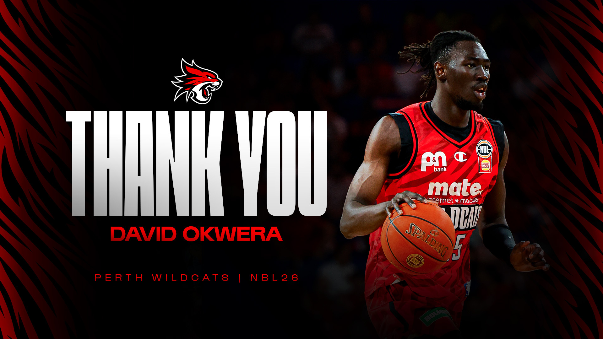 Perth Wildcats thank David Okwera and Tom Gerovich