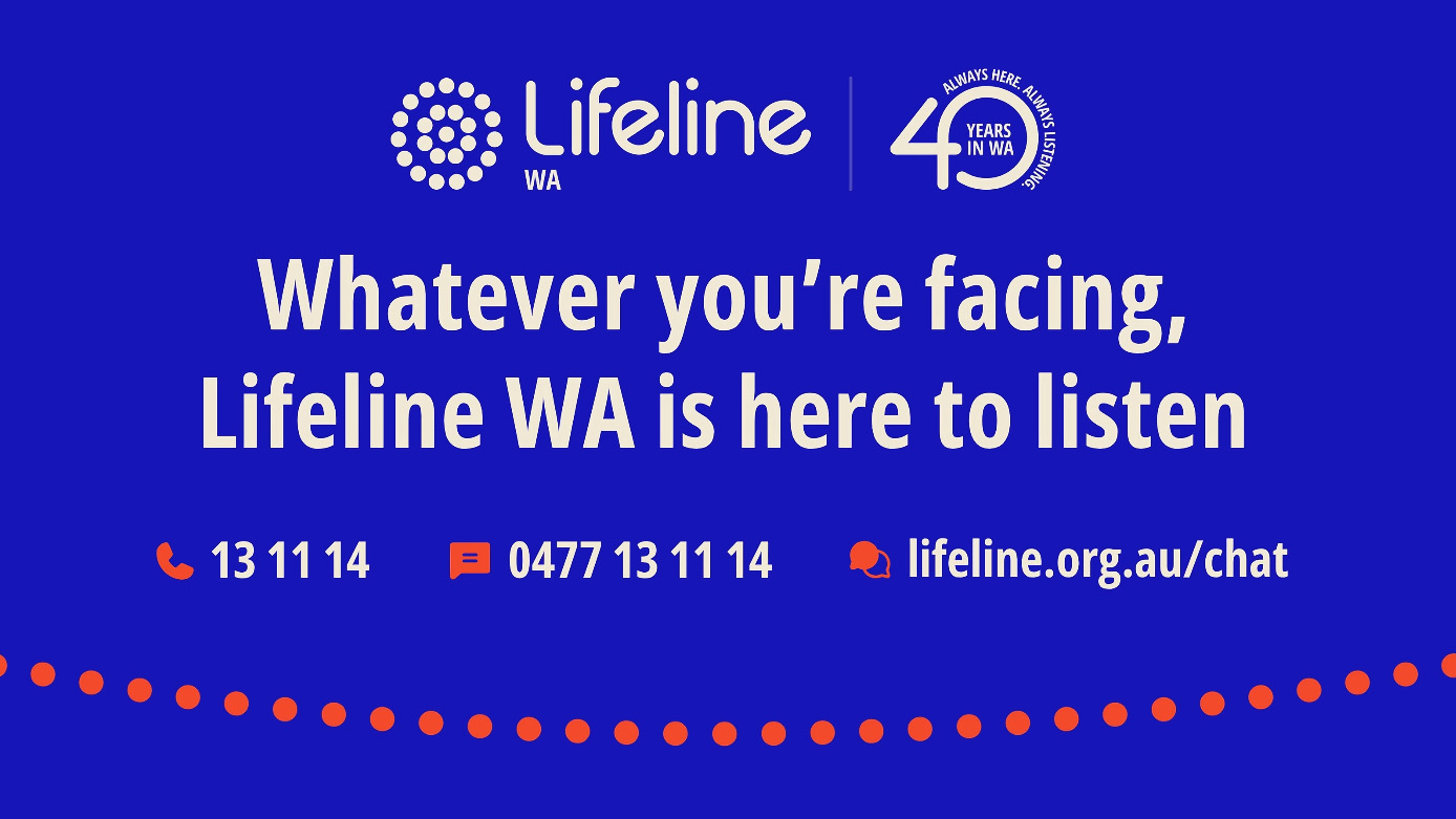 Mental Health Game, presented by Rio Tinto supporting Lifeline WA