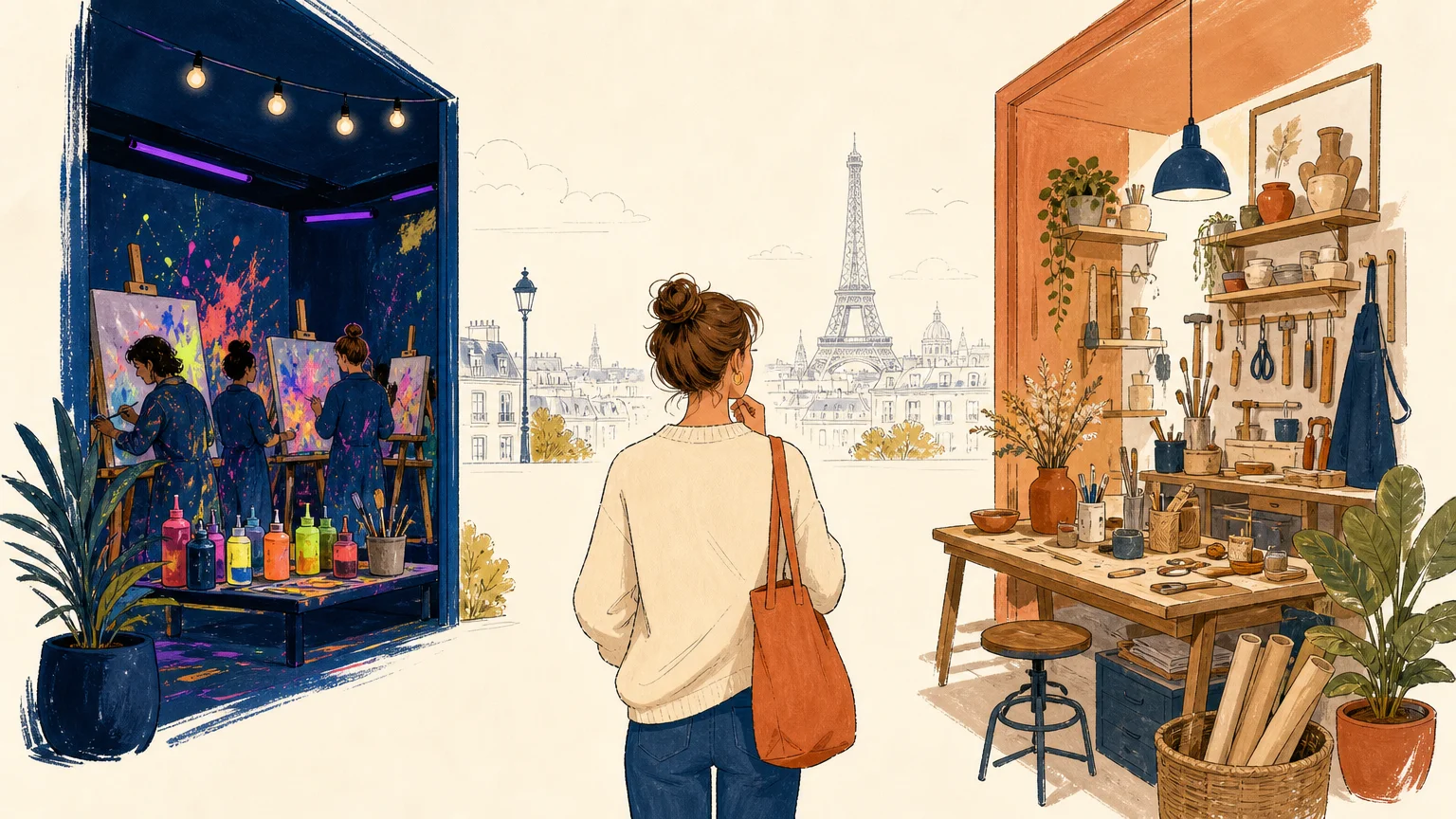Choisir entre deux types d’ateliers créatifs à Paris