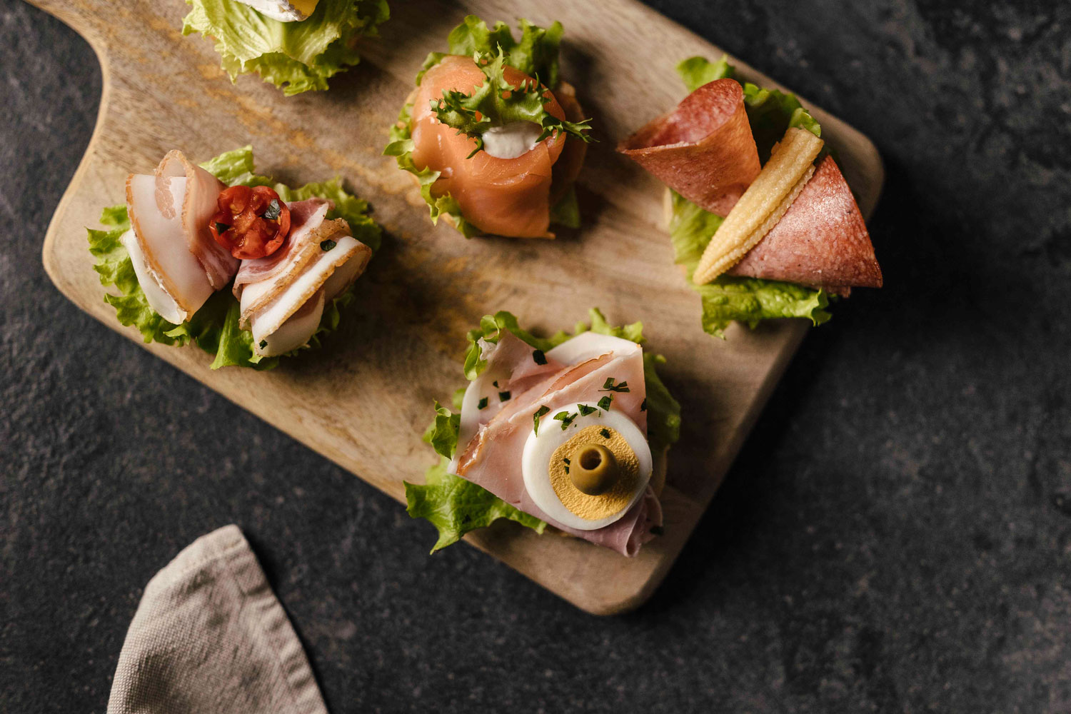 Catering mit frischen Snacks und Gebäck der Franziskaner Bäckerei