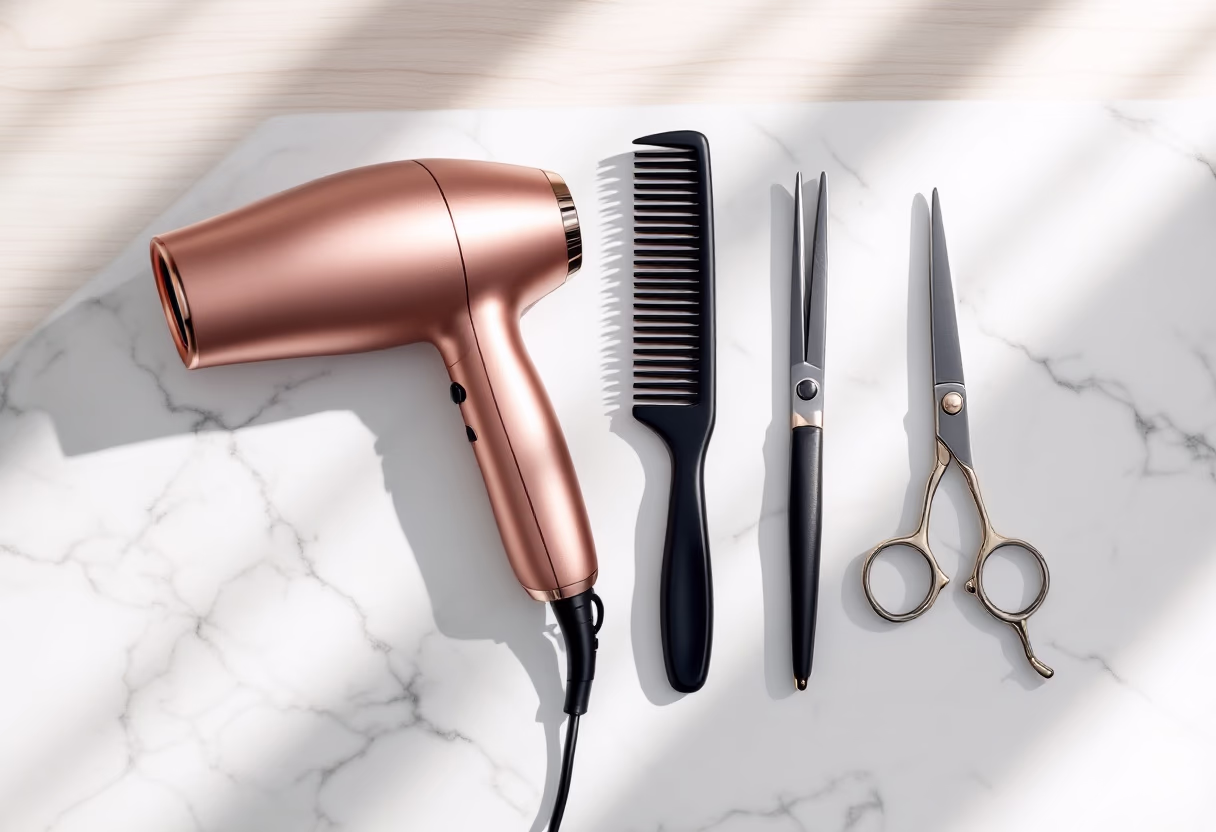 image showcasing a hairstyling tip