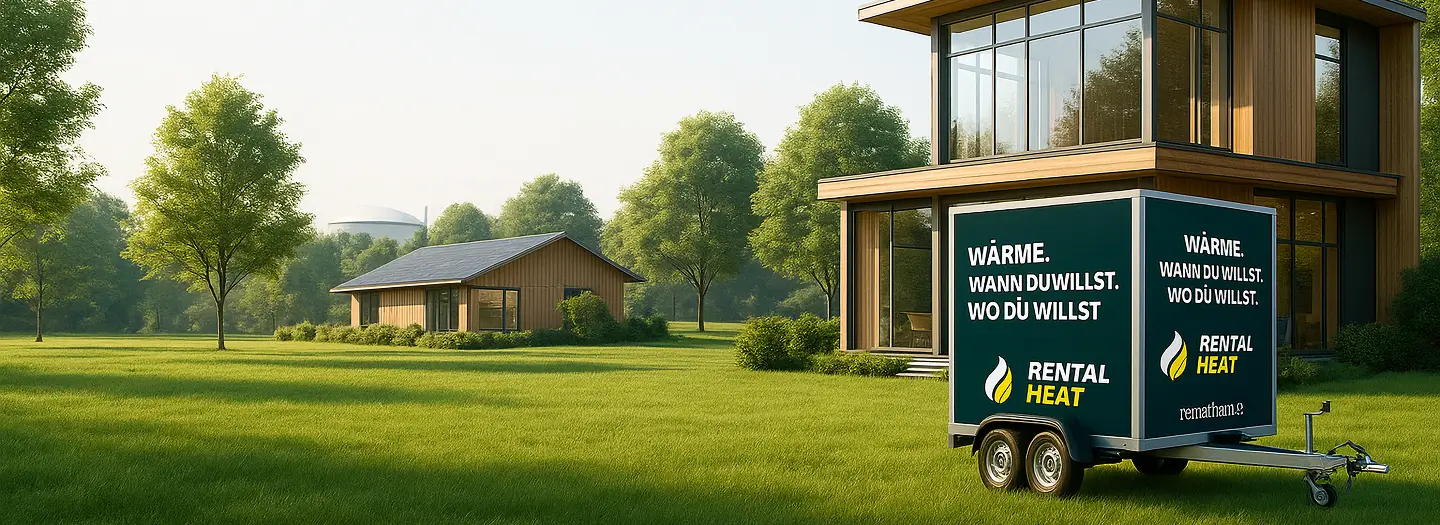 Rental Heat Heizzentrale vor neubau