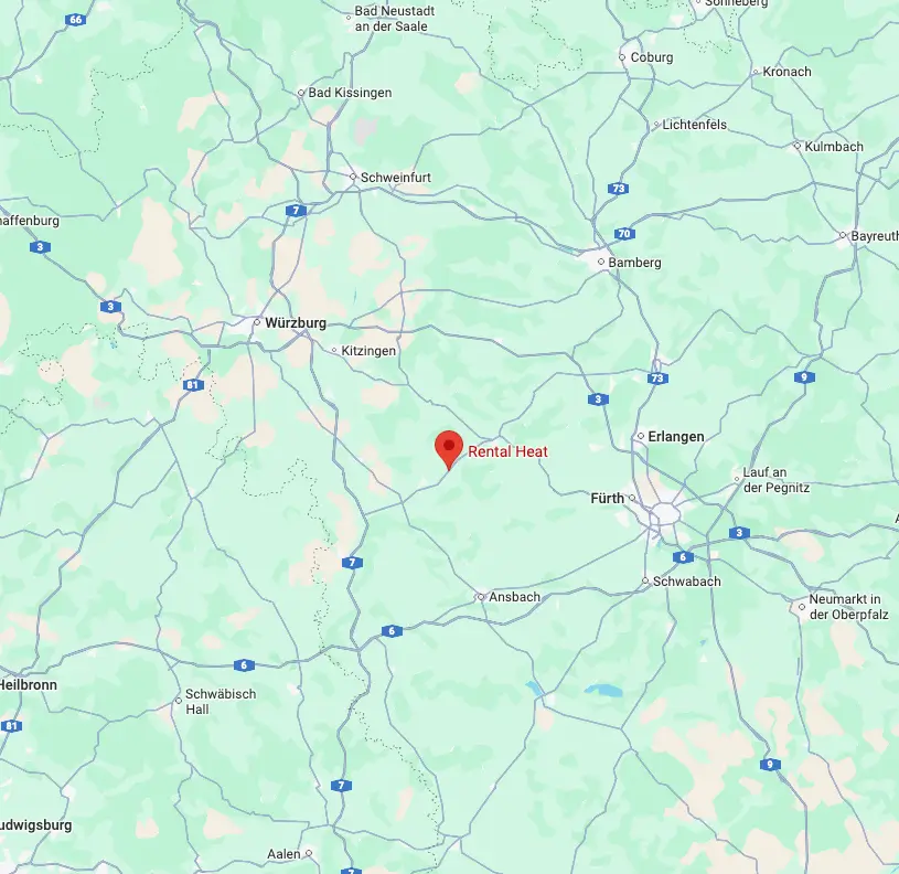 Google Maps Standort von RentalHeat GmbH
