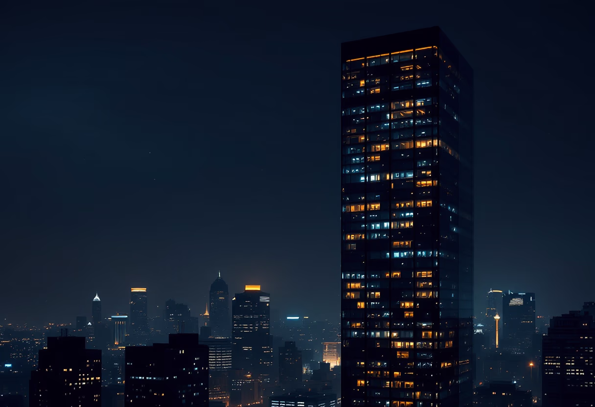 image of cityscape with office building for a legal tech