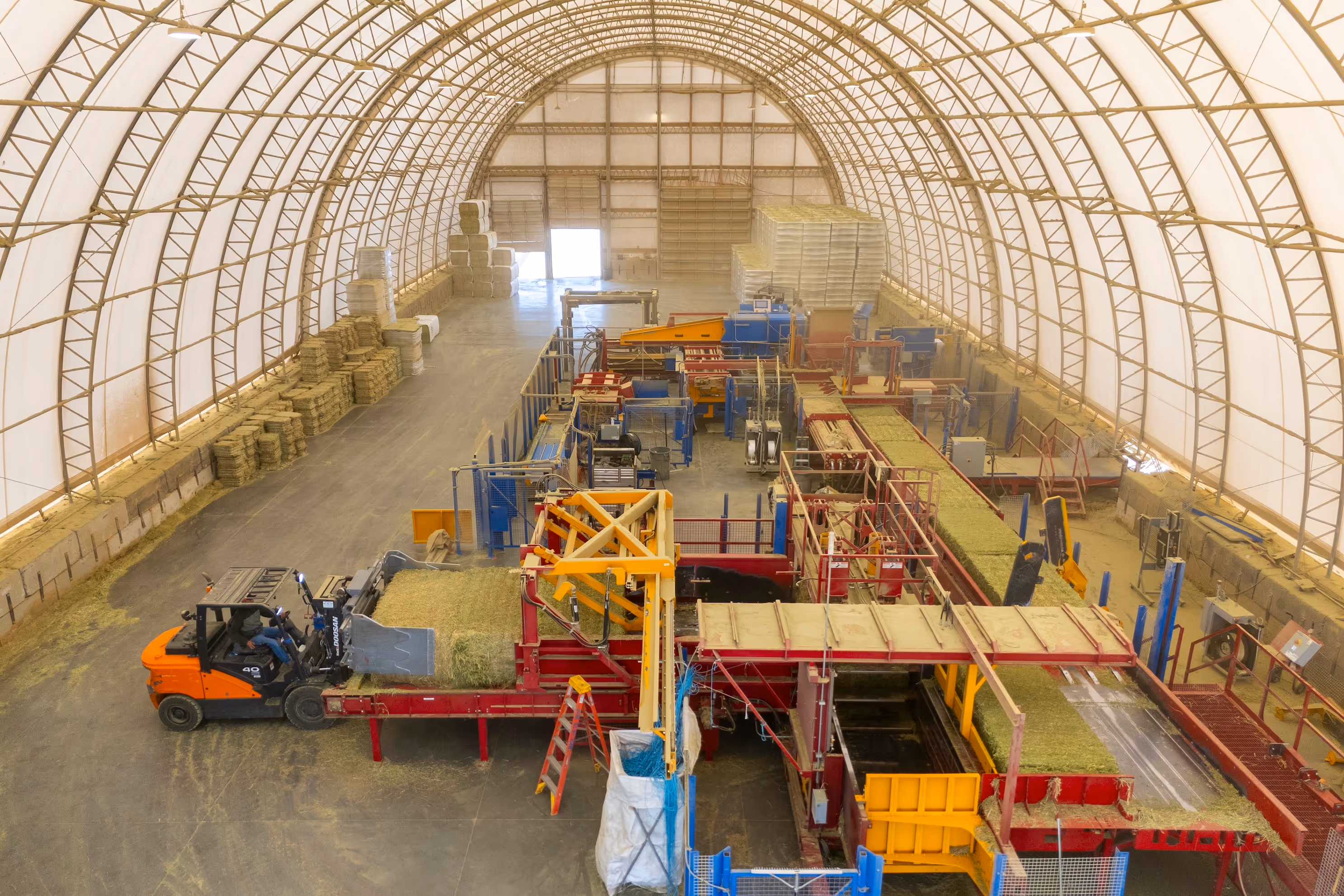 Inside of barn