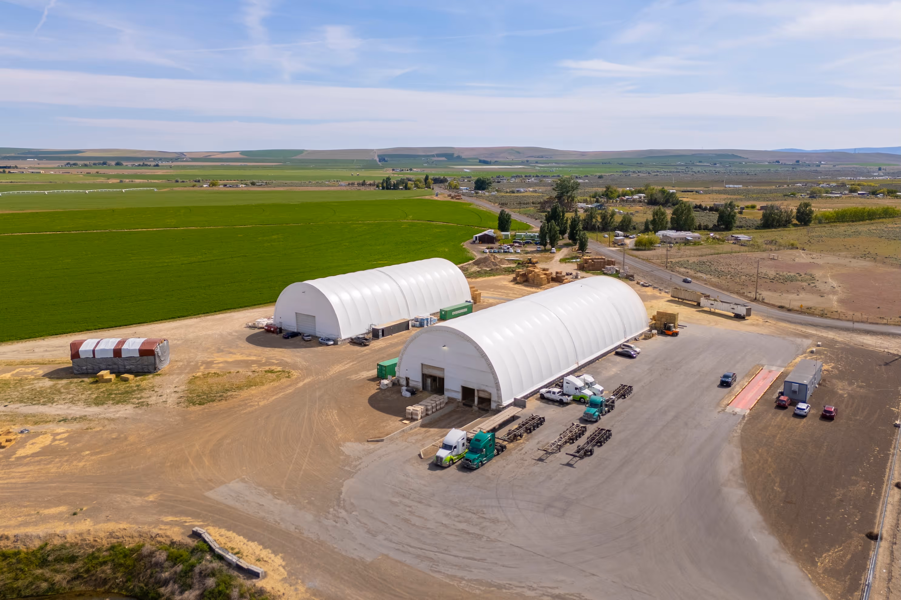 Hay barns