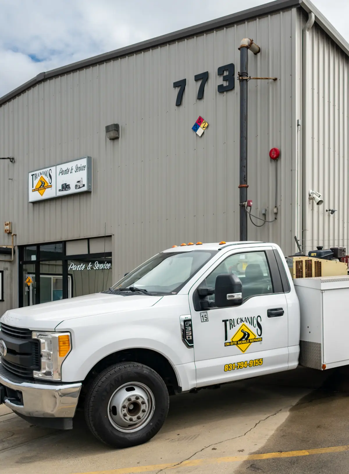 Mobile service unit at Truckanics