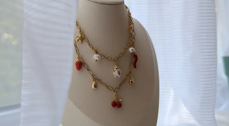 Commande personnalisée d'un collier charms