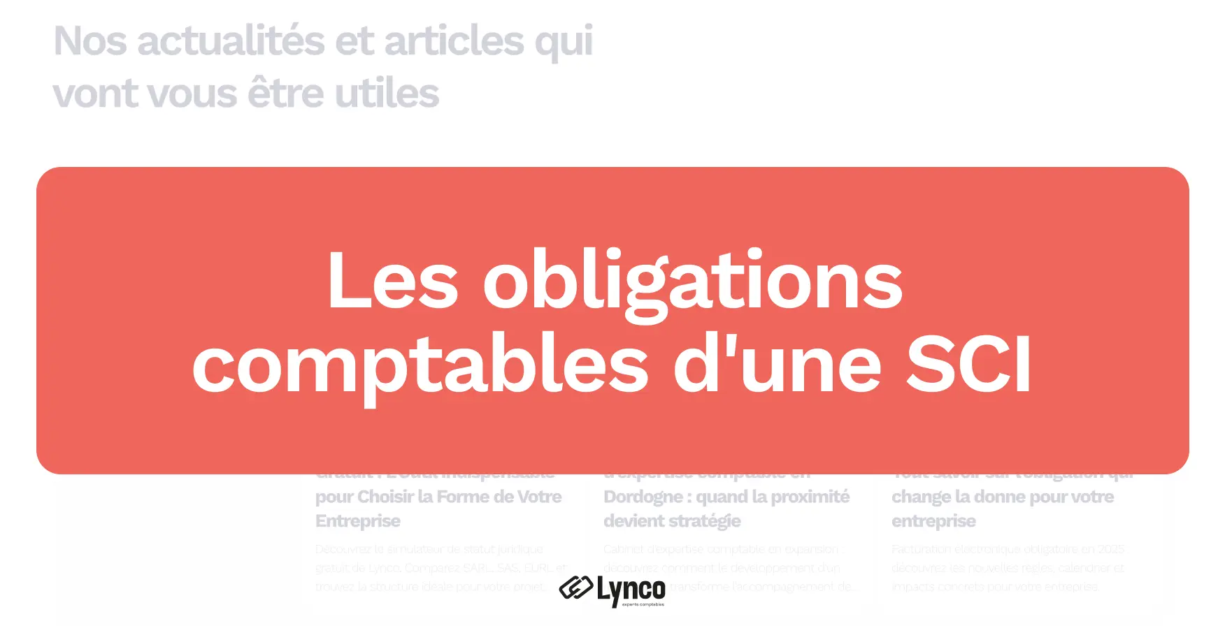 Illustration des obligations comptables d'une SCI