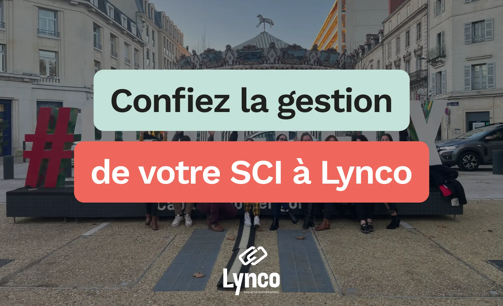Photographie des équipes du cabinet comptable Lynco