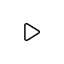 Play video button icon with a right-pointing triangle inside a square.