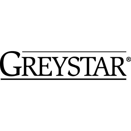 Greystar company logo in black and white text.