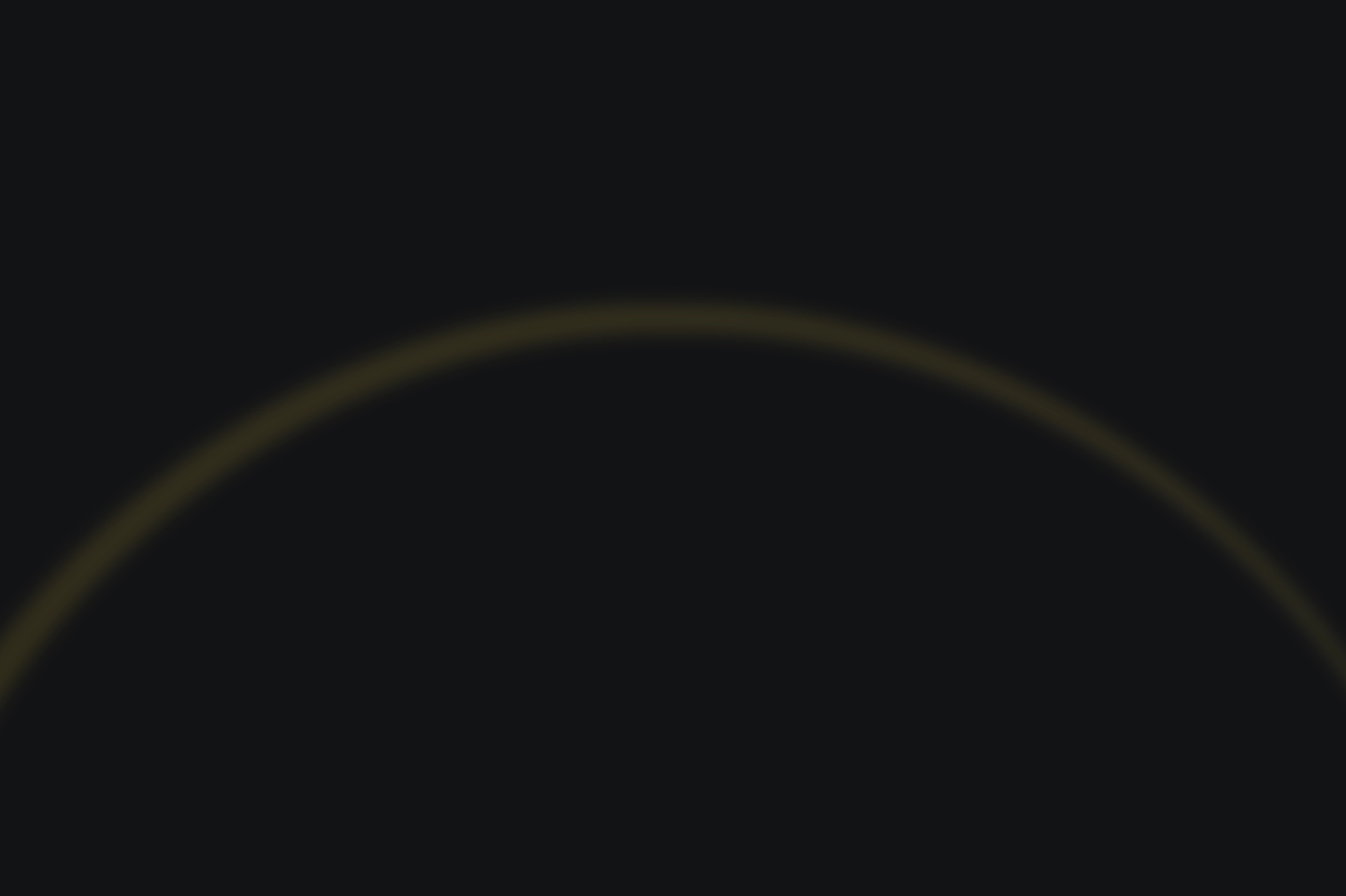 Faint, glowing yellow arc against a dark background resembling a sunrise or light halo.