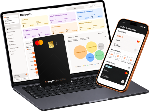 Plataforma web Payfy no notebook