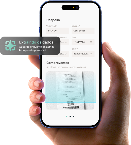 Scan Mode extraindo dados de um comprovante no app payfy