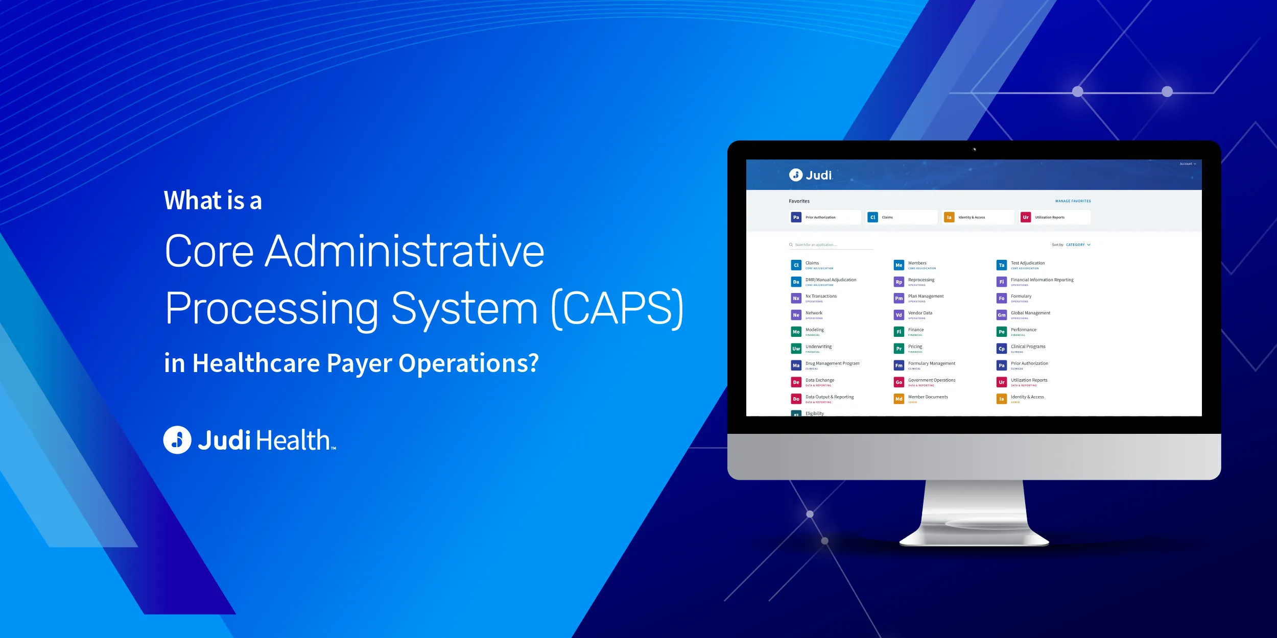 What is a Core Administrative Processing System (CAPS) in Healthcare Payer Operations?