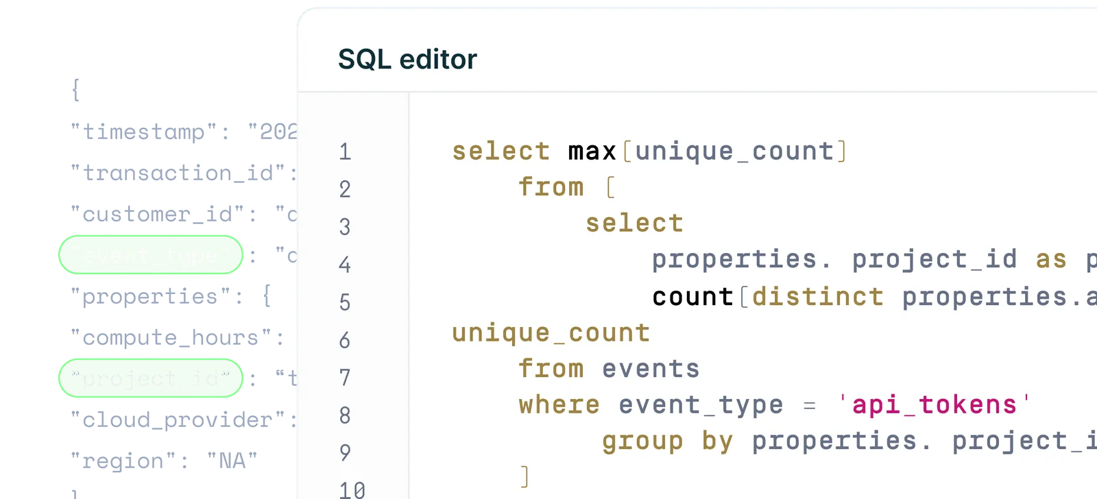 Sample Metronome billing dashboard