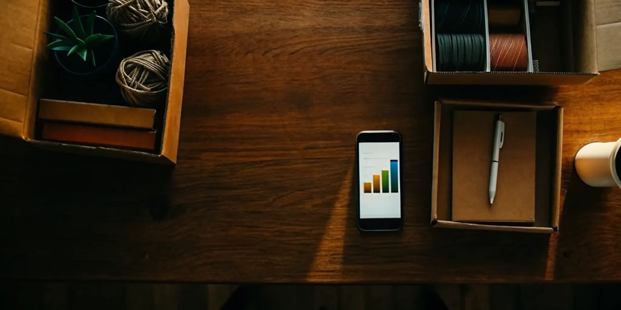 A smartphone displaying financial data for managing small business accounting.