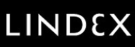 Lindex brand logo in white on black background.