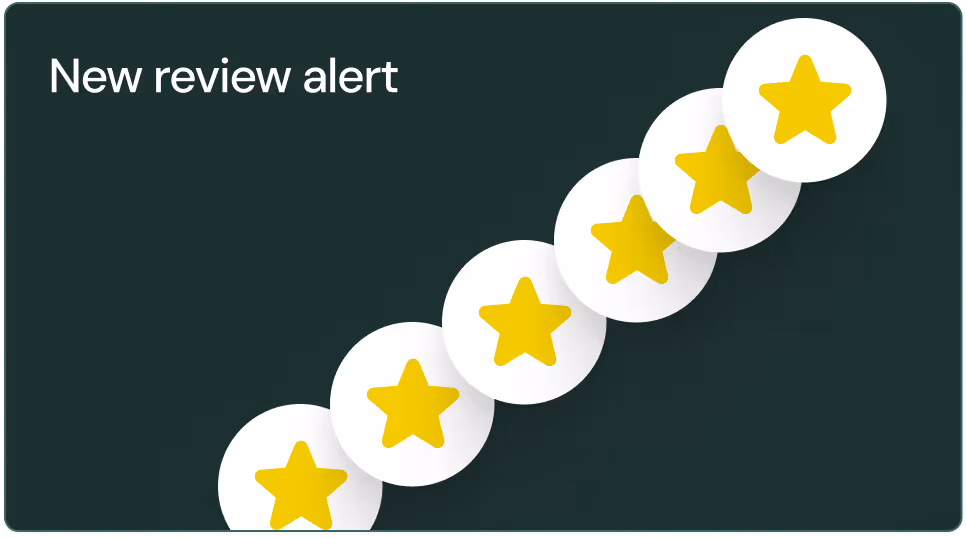New review alert representation