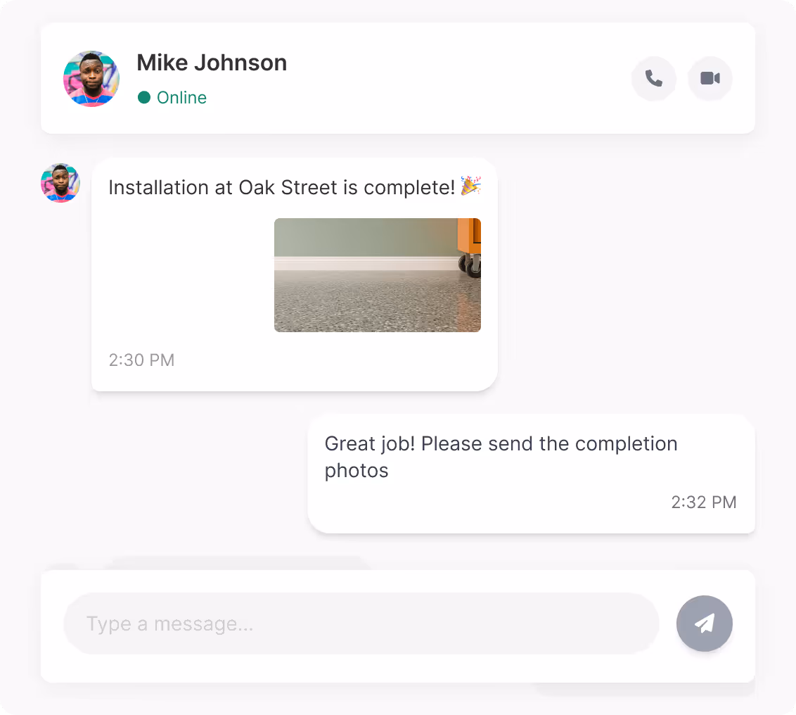 Messaging example