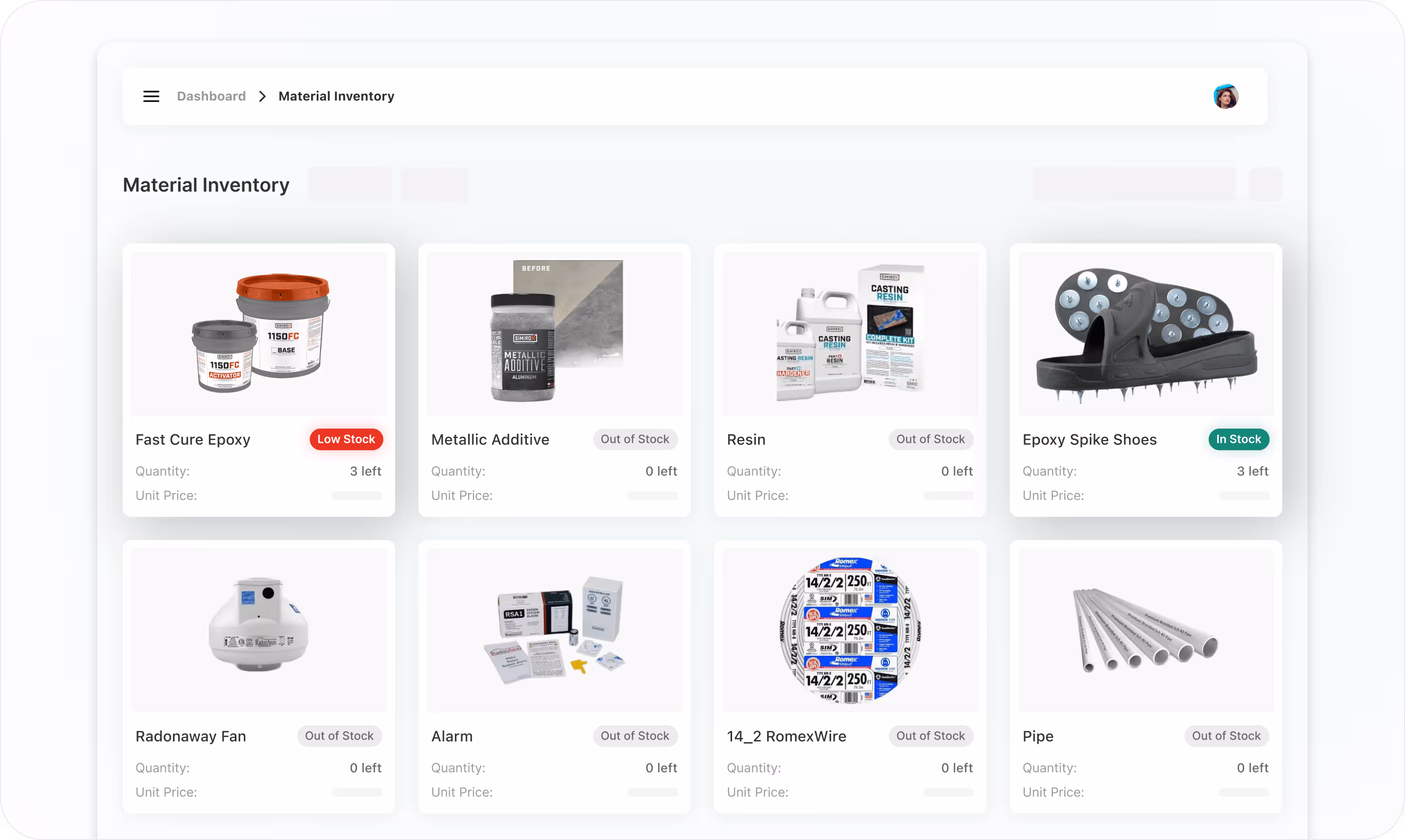 Inventory screenshot