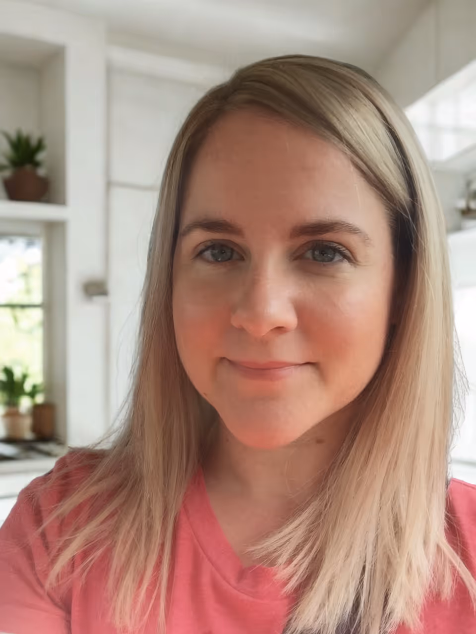 Megan Wallace in a kitchen