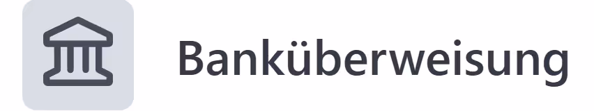 Zahlungsmethode Banküberweisung