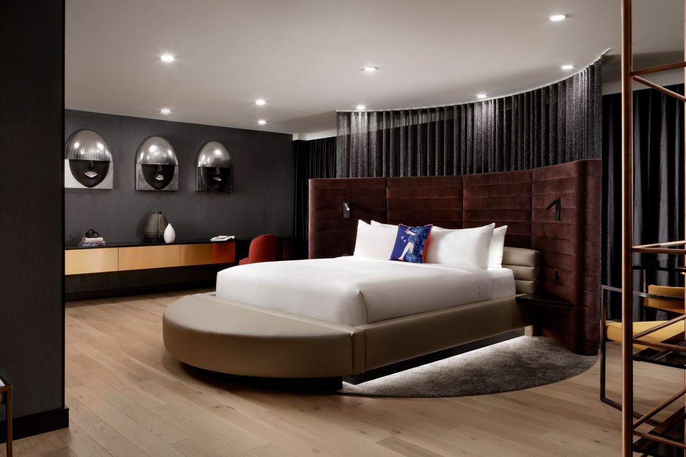 W Hotel guest bedroom