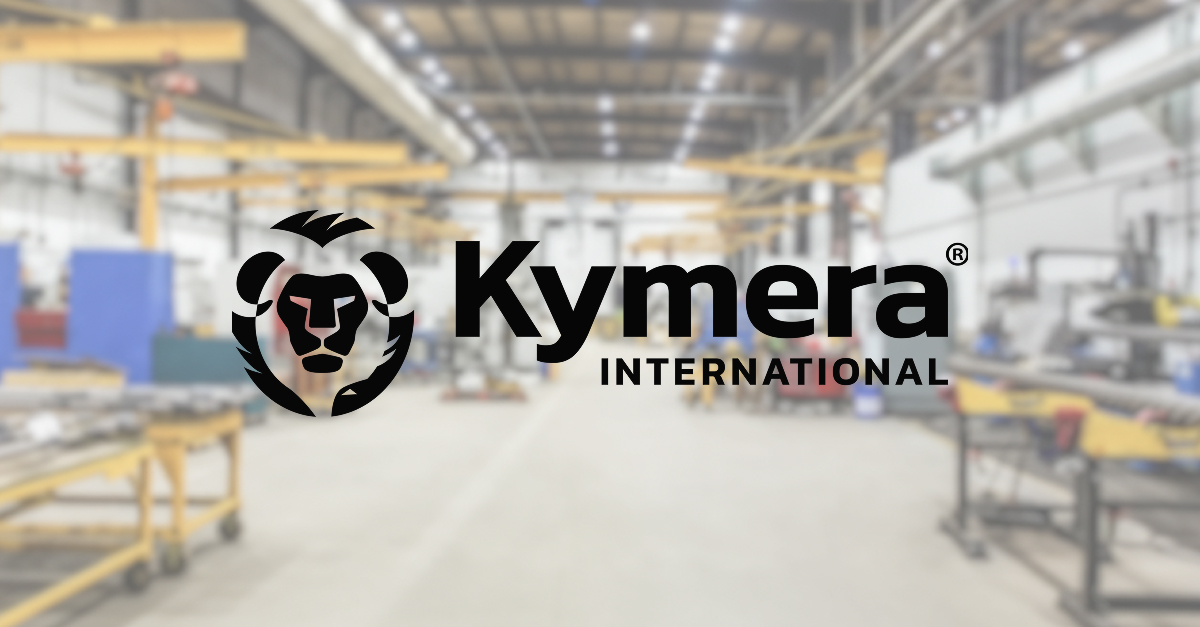 Kymera logo on top of one of their manufacturing floors