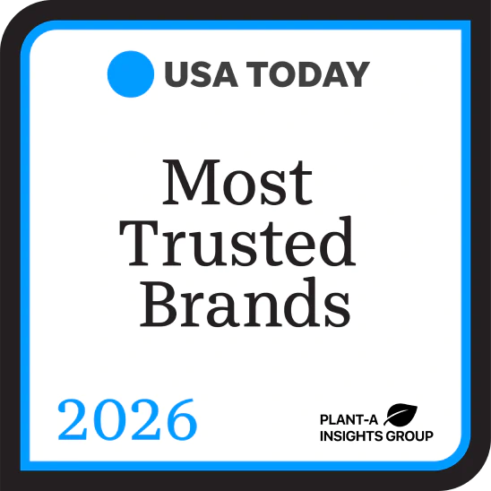 USA Today award: Most Trusted Brands