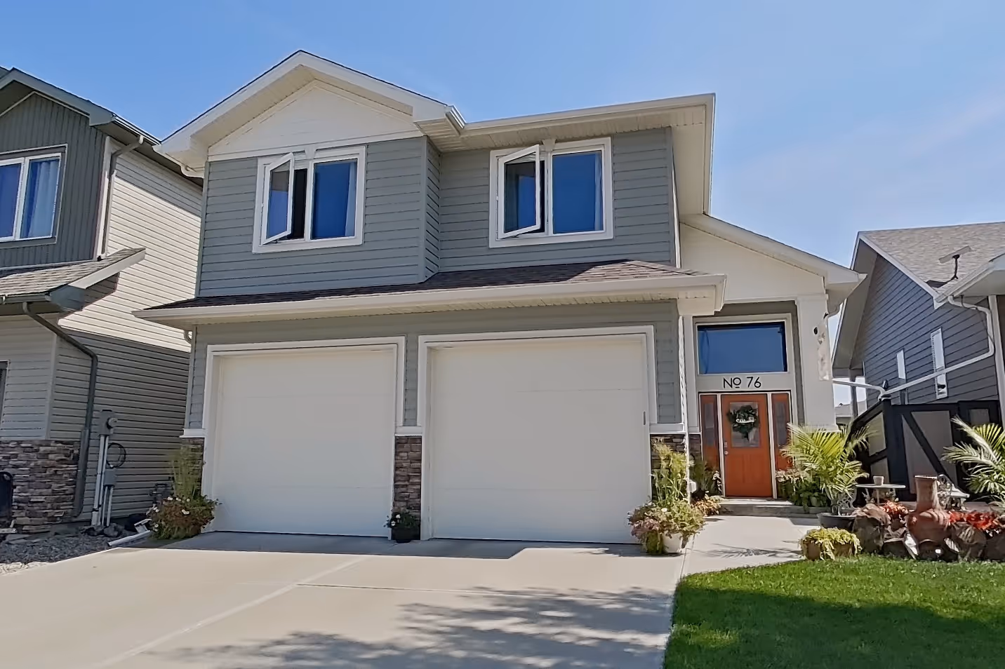 Wide-angle view of a home’s entryway for property listing media