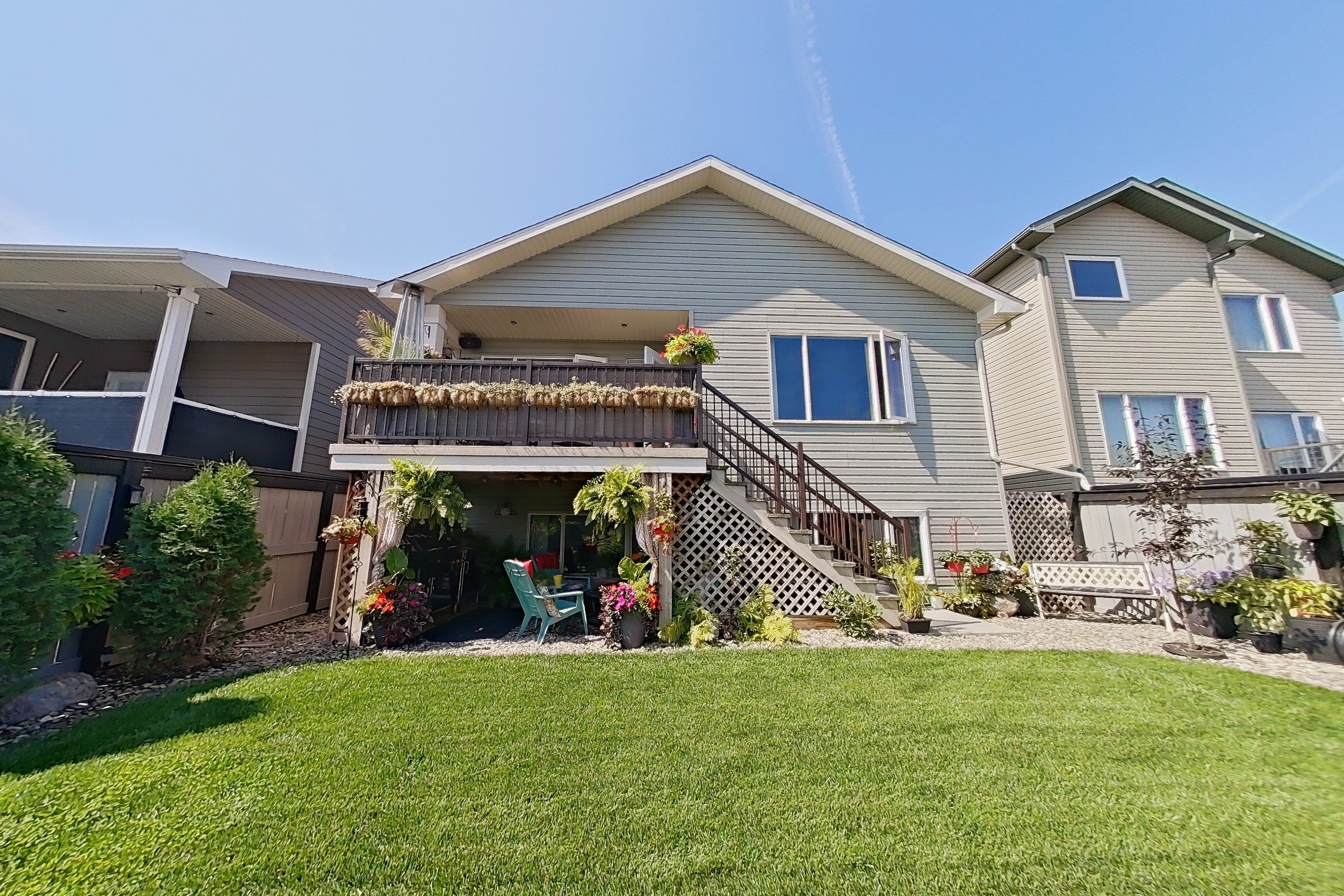 Bedroom interior staged for real estate marketing.