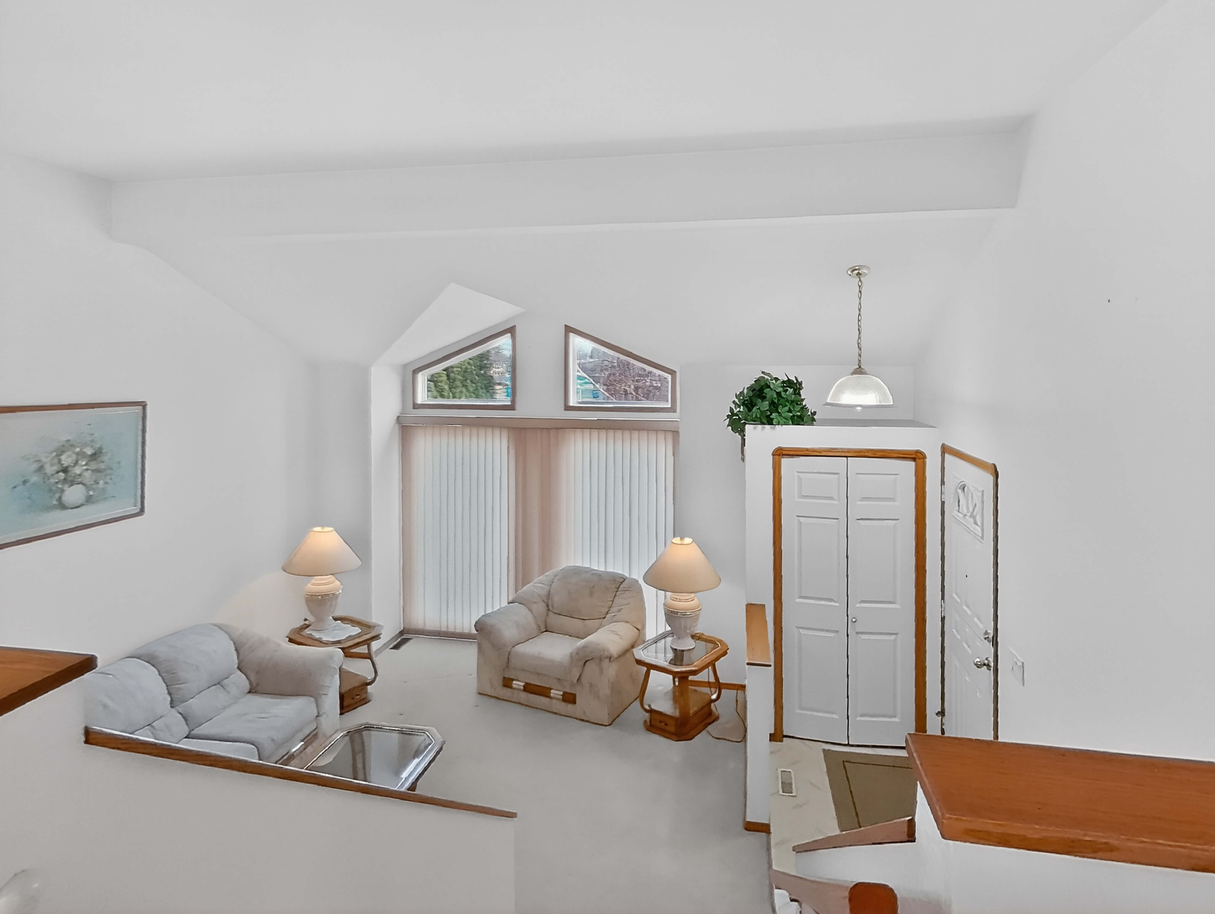 Bedroom interior staged for real estate marketing.