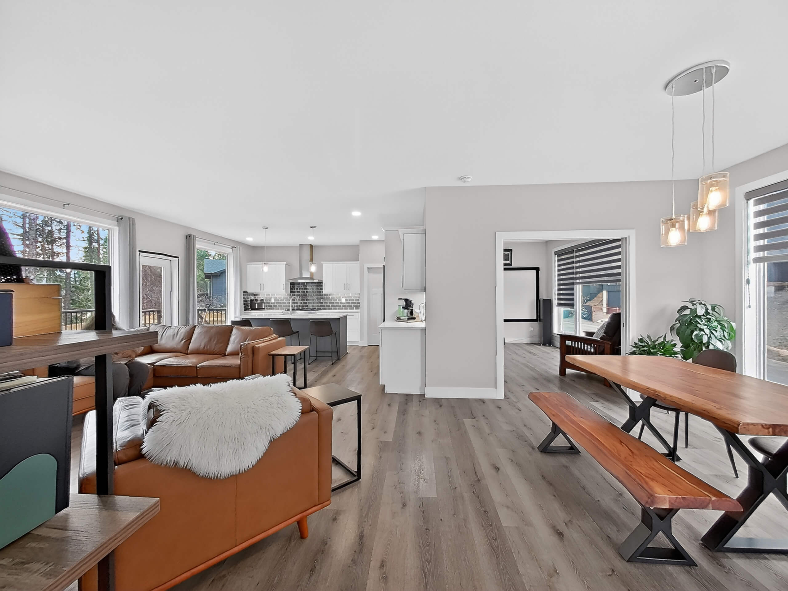 Bedroom interior staged for real estate marketing.