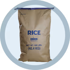45.4 kg bag of rice