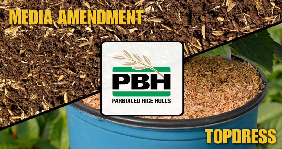 PBH Parboiled Rice Hulls Media Amendment and Topdress